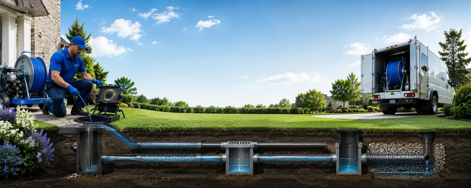 Outdoor drain cleaning information for Burdett, KS